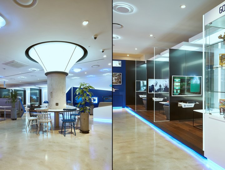 索尼 PlayStation 休息室，由 IMA 工作室设计，韩国首尔