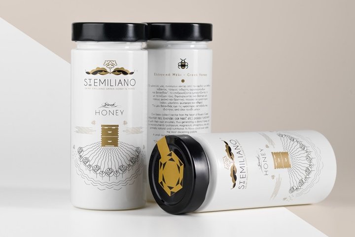 St. Emiliano – 蜂蜜和香草包装，中午品牌 + 设计