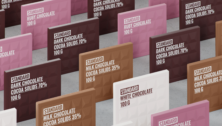 Olga Prokhorova 设计的标准巧克力概念