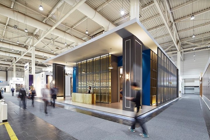 Stefany 在 DOMOTEX 2017 上的展位，由 YERce Architecture 设计，德国汉诺威