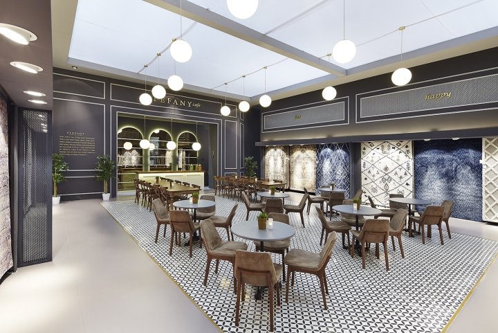 Stefany 在 DOMOTEX 2017 上的展位，由 YERce Architecture 设计，德国汉诺威