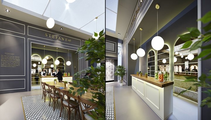 Stefany 在 DOMOTEX 2017 上的展位，由 YERce Architecture 设计，德国汉诺威