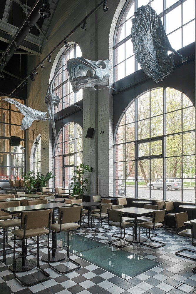 Plazma 建筑工作室设计的 Švyturys 啤酒厂美食酒吧