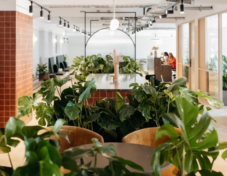 “新浪漫”——异性相吸。Office Group (TOG) 在德国开设了第一个办公空间。室内和办公室设计由 Weiss–heiten Studio (W–H) 设计。