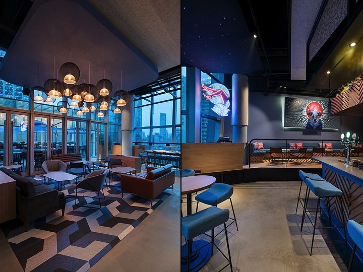 The Cut Rooftop，NE-ON 的鸡尾酒吧 / 餐厅，上海 – 中国