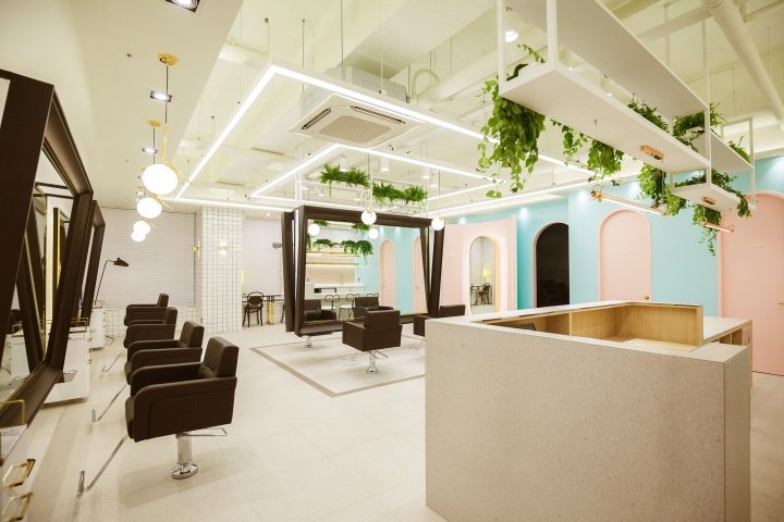 The Mode Hair 由 SSOMOO DESIGN 设计，韩国议政府市