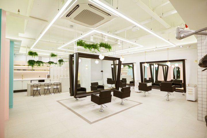 The Mode Hair 由 SSOMOO DESIGN 设计，韩国议政府市
