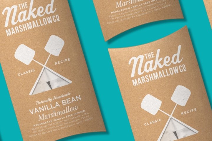 The Naked Marshmallow 联合品牌和包装设计由 Design Happy 设计