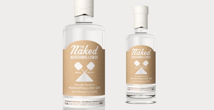 The Naked Marshmallow 联合品牌和包装设计由 Design Happy 设计