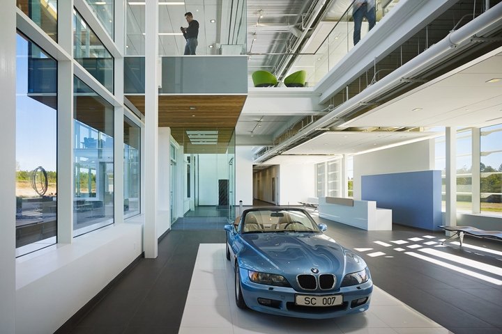 位于南卡罗来纳州斯巴达堡的 BMW by Perkins+Will 现场运营中心