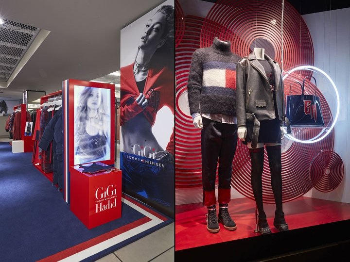 Tommy Hilfiger x Gigi Hadid 在英国伦敦 StudioXAG 伦敦时装周上进行时装秀
