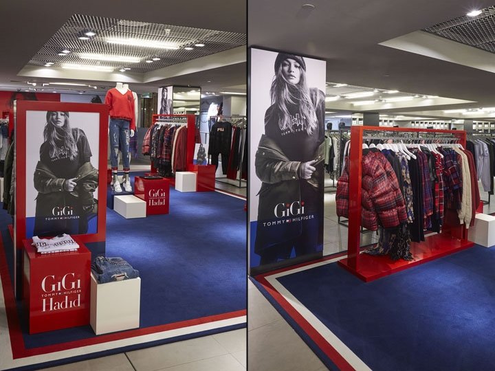 Tommy Hilfiger x Gigi Hadid 在英国伦敦 StudioXAG 伦敦时装周上进行时装秀