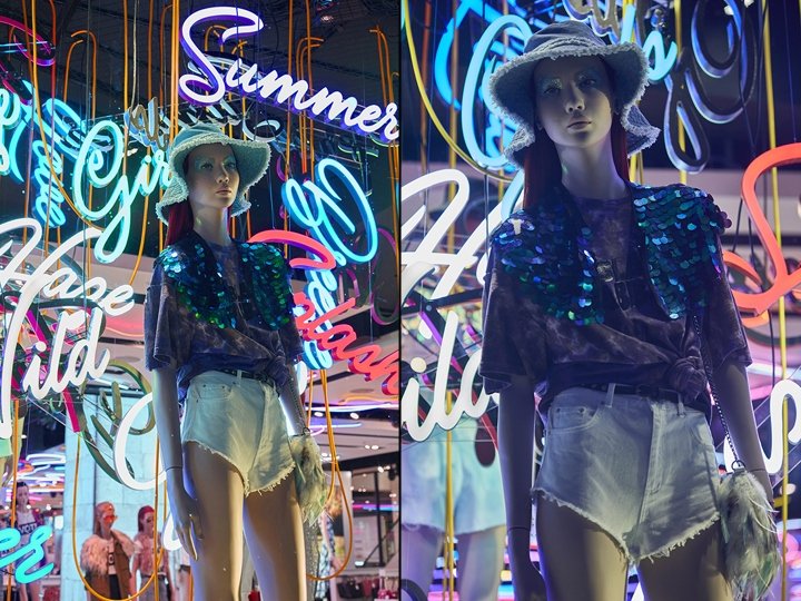 Topshop 牛津街 – 霓虹夏日之窗，伦敦 – 英国