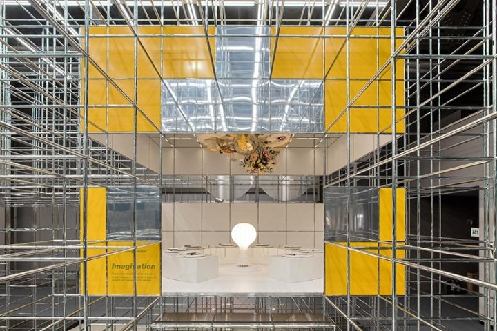 UNStudio 在意大利米兰 2018 年米兰国际家具展上的 USM 展台
