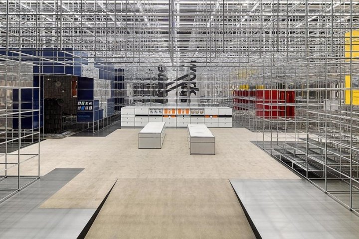 UNStudio 在意大利米兰 2018 年米兰国际家具展上的 USM 展台