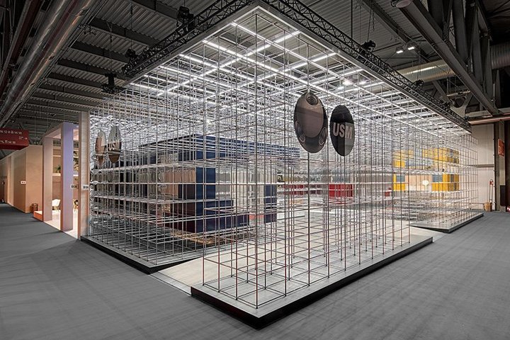 UNStudio 在意大利米兰 2018 年米兰国际家具展上的 USM 展台