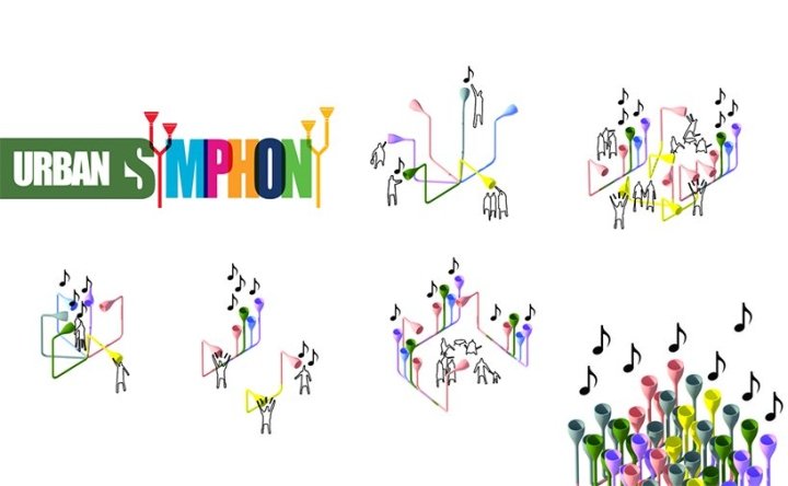 由 Garis Architects 设计的城市交响乐装置，马来西亚吉隆坡