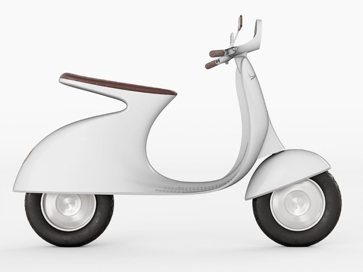 Giulio Iacchetti 设计的 Vespampère 电动滑板车 Giulio Iacchetti 设计的 Vespampère 电动滑板车
