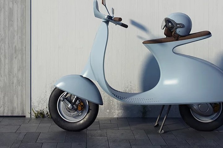 Giulio Iacchetti 设计的 Vespampère 电动滑板车 Giulio Iacchetti 设计的 Vespampère 电动滑板车