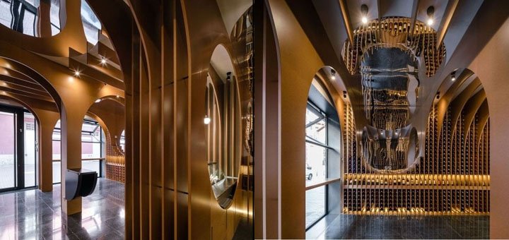 Vinoteca 葡萄酒商店，由 Zooco Estudio 设计，巴利亚多利德 – 西班牙