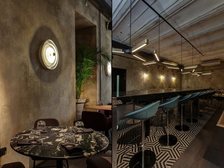 Vinovniki Gastrobar 由 Anastasia Khalchitskaia 设计，俄罗斯圣彼得堡