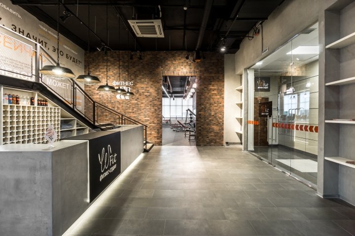 W-fit 健身俱乐部，由 LD Studio 设计，俄罗斯莫斯科