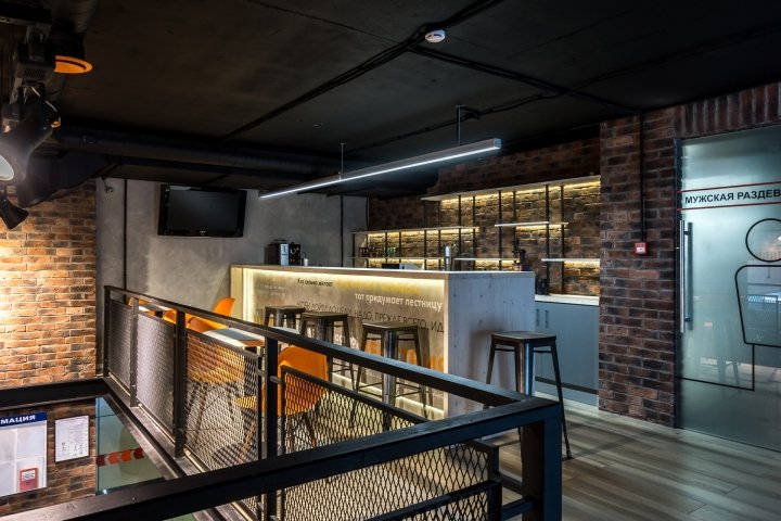 W-fit 健身俱乐部，由 LD Studio 设计，俄罗斯莫斯科