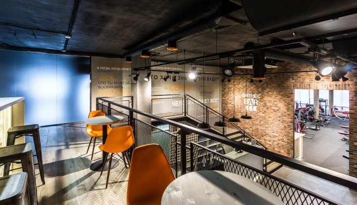 W-fit 健身俱乐部，由 LD Studio 设计，俄罗斯莫斯科