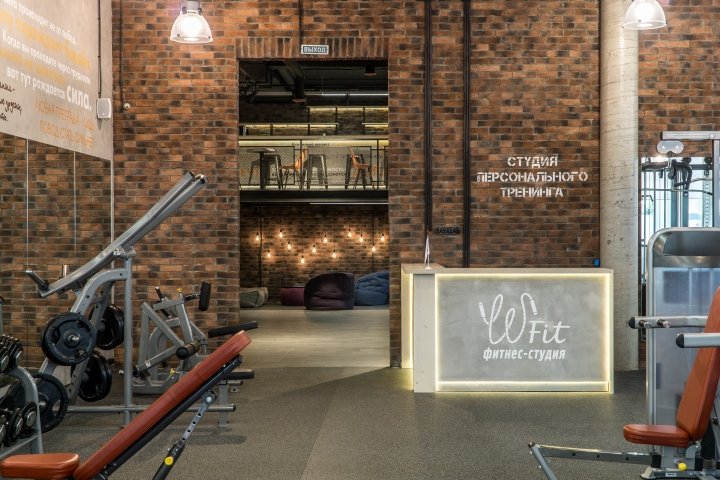 W-fit 健身俱乐部，由 LD Studio 设计，俄罗斯莫斯科