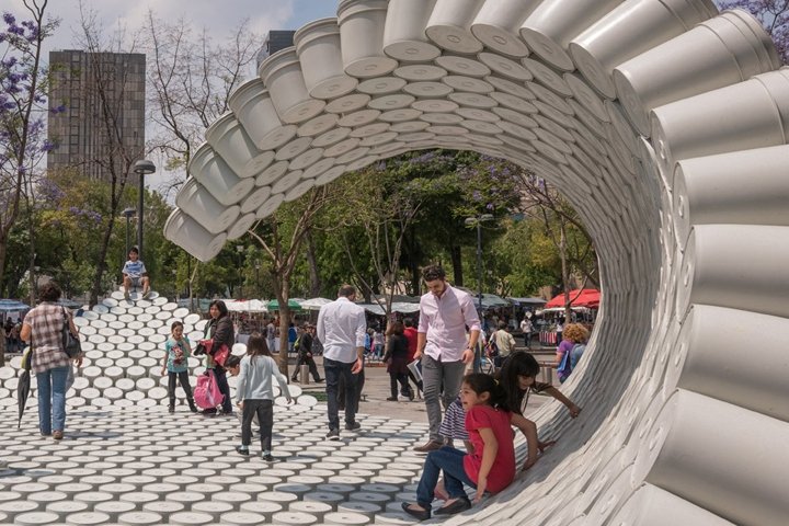 Factor Eficiencia 和 5468796 建筑设计的水桶浪潮，墨西哥城 – 墨西哥