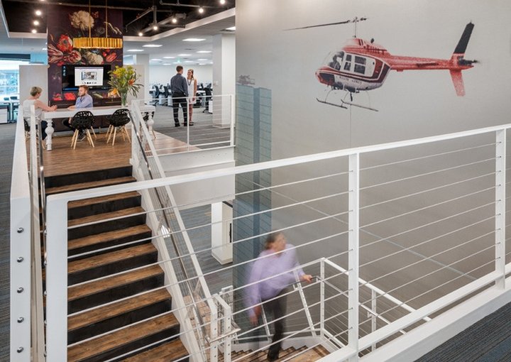 Wayfair 办公室由 McMahon Architects 设计，波士顿 – 马萨诸塞州