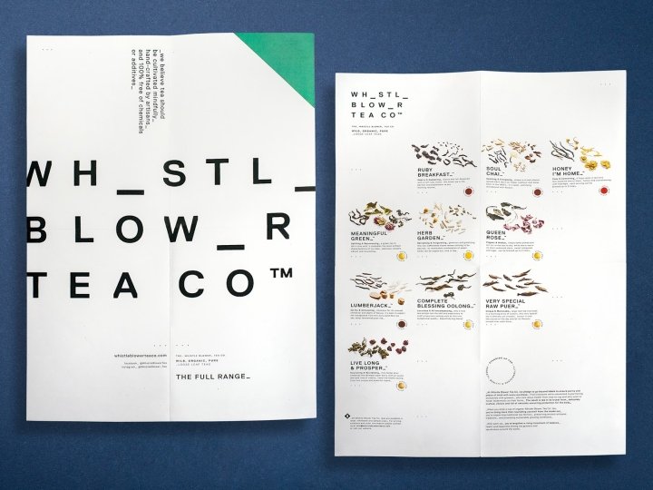 Black Squid Design 设计的 Whistle Blower Tea Co. 包装