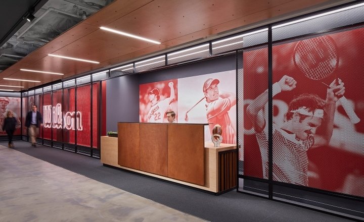 威尔逊体育用品办公室，由 Gensler 设计，芝加哥 - 伊利诺伊州
