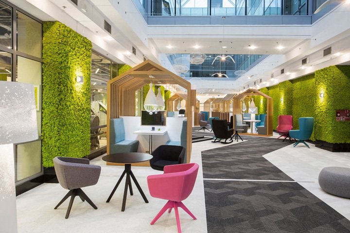 Mocolocco 的 Wola Park 联合办公办公室，华沙 – 波兰