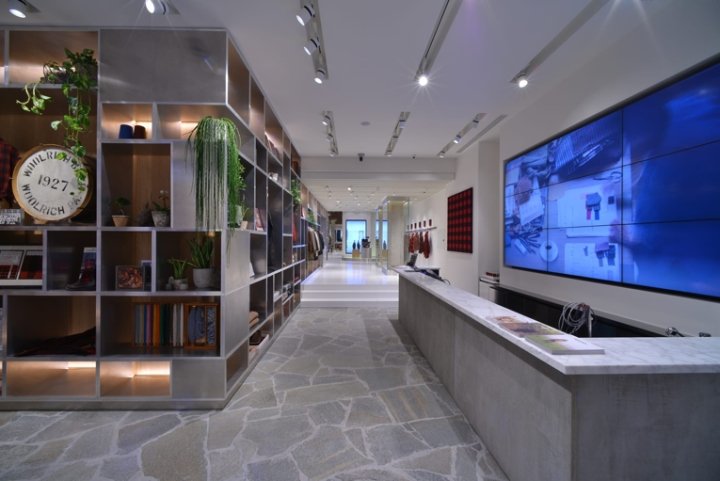 Woolrich 商店,由 Andrea Cané 和 Wonderwall 设计,意大利米兰 Woolrich 商店,由 Andrea Cané 和 Wonderwall 设计,意大利米兰