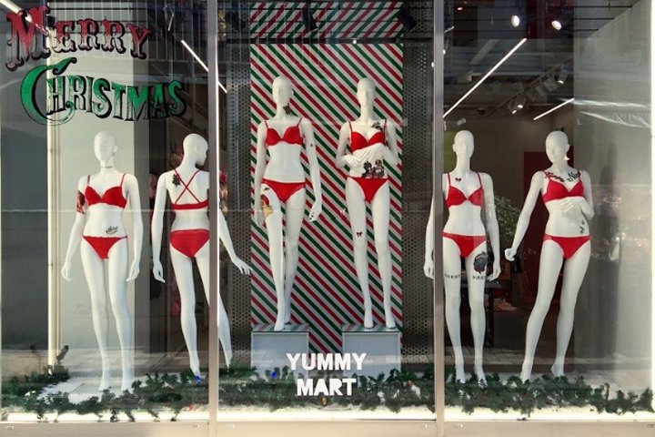 Yummy Mart 橱窗展示由 Lena Sasakura Shockley 设计，日本东京