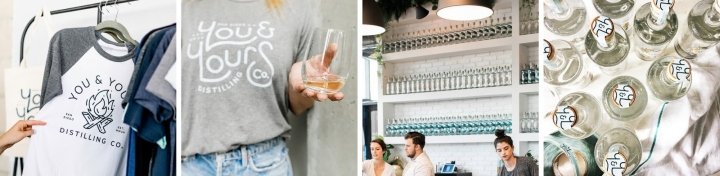You & Yours Distilling Co. 标识，作者：Hint Creative