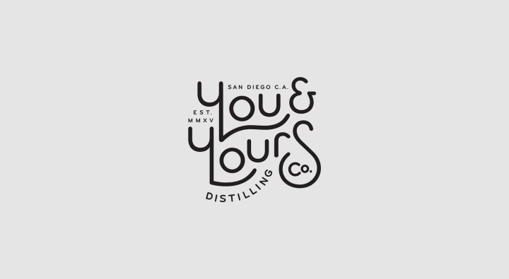 You & Yours Distilling Co. 标识，作者：Hint Creative