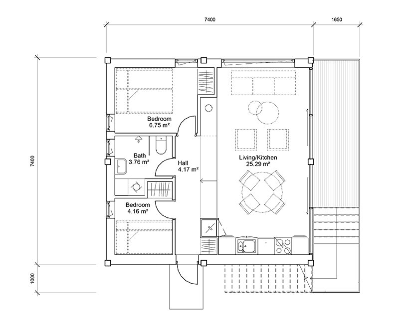 可持续木屋开发和谐地落户挪威海岸