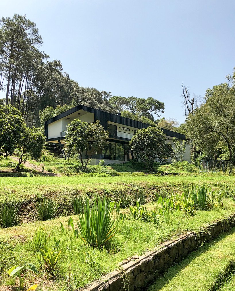 在墨西哥 a-001 设计的“casa ocoxal”内与大自然一起生活