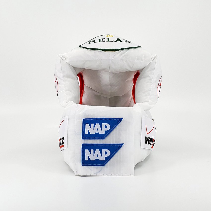 rajeev basu 制作豪华软垫头盔供狗狗睡觉