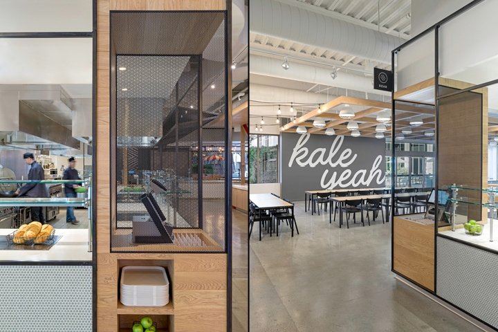 Gensler 设计的 eBay 办公室自助餐厅，圣何塞 – 加利福尼亚州