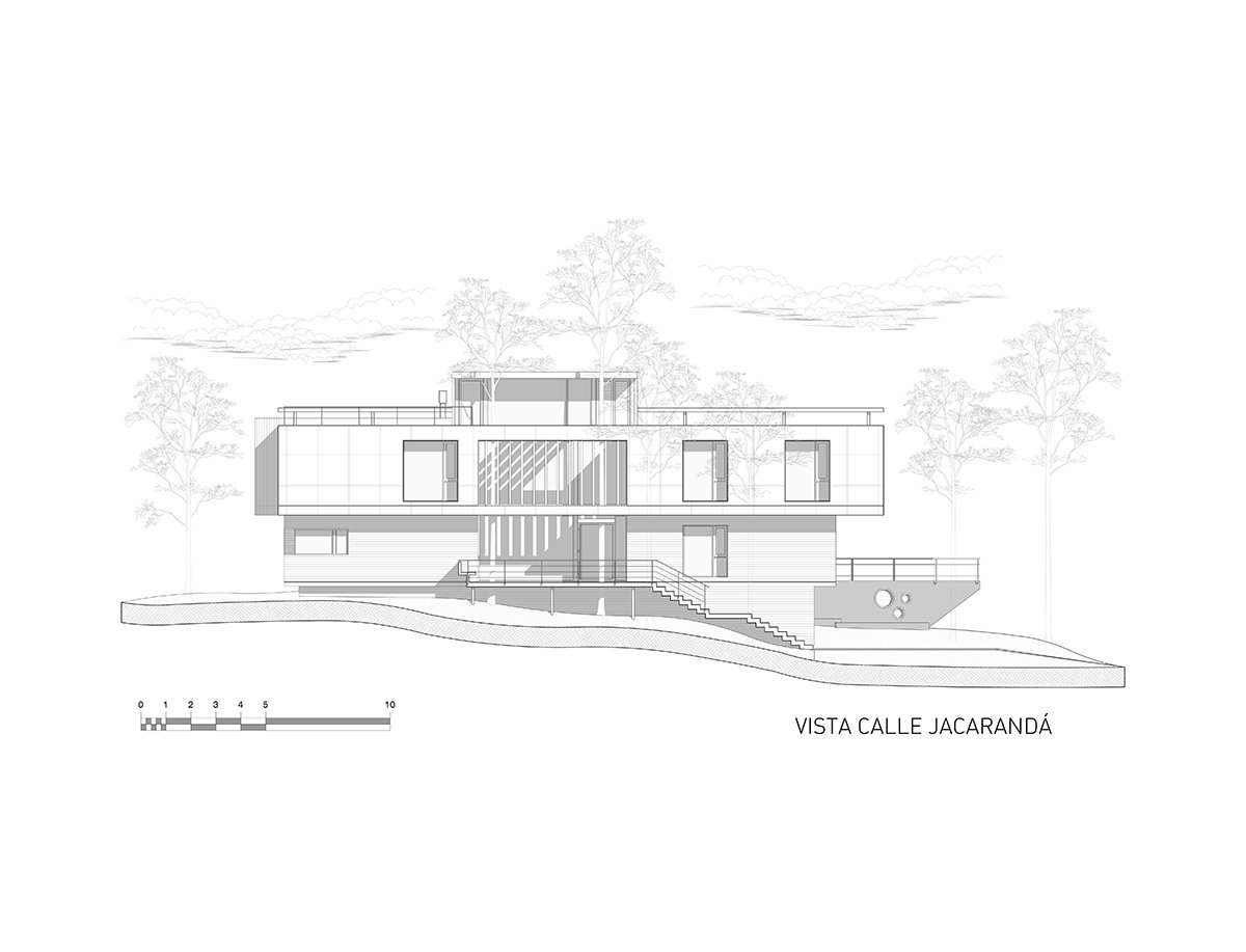 estudio galera 的“casa jacaranda”是一组不断生长和扩张的混凝土盒子 estudio galera 的“casa jacaranda”是一组不断生长和扩张的混凝土盒子