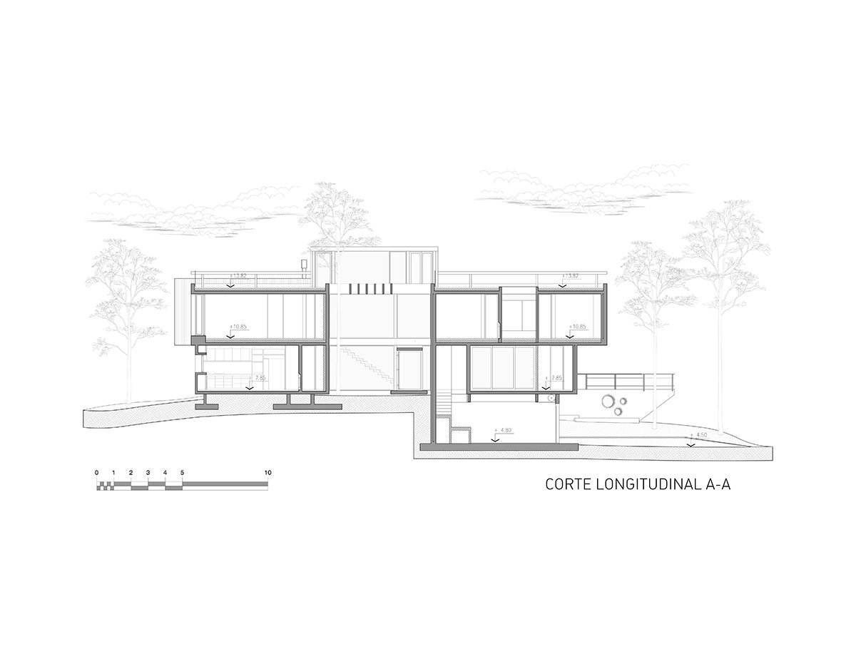 estudio galera 的“casa jacaranda”是一组不断生长和扩张的混凝土盒子 estudio galera 的“casa jacaranda”是一组不断生长和扩张的混凝土盒子