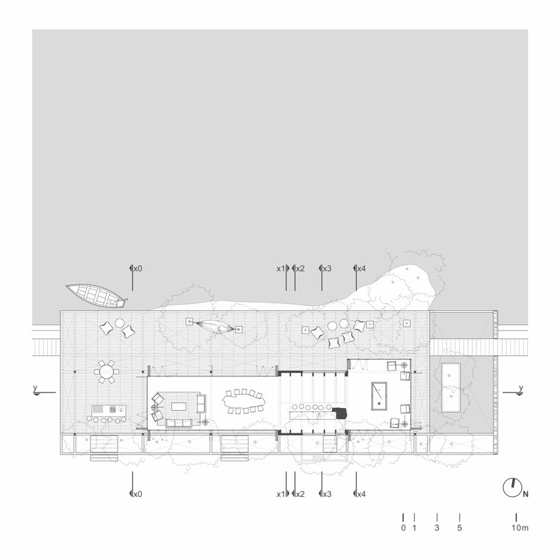 墨西哥乡村的“露台”由树干填充,由 fabian m escalante h 设计 墨西哥乡村的“露台”由树干填充,由 fabian m escalante h 设计