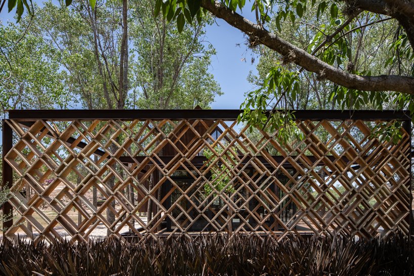 墨西哥乡村的“露台”由树干填充,由 fabian m escalante h 设计 墨西哥乡村的“露台”由树干填充,由 fabian m escalante h 设计