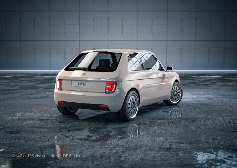 MA-DE 工作室设想菲亚特 126 的全电动版本
