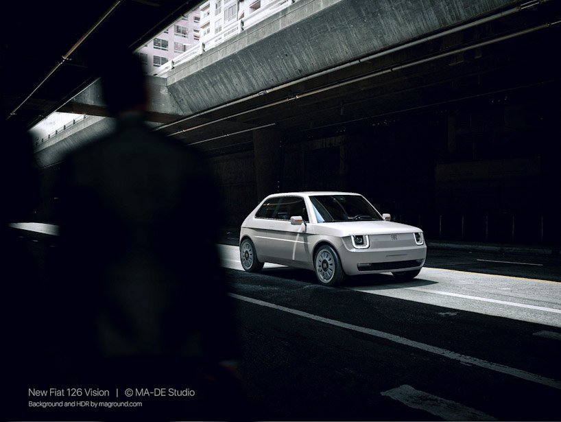 MA-DE 工作室设想菲亚特 126 的全电动版本