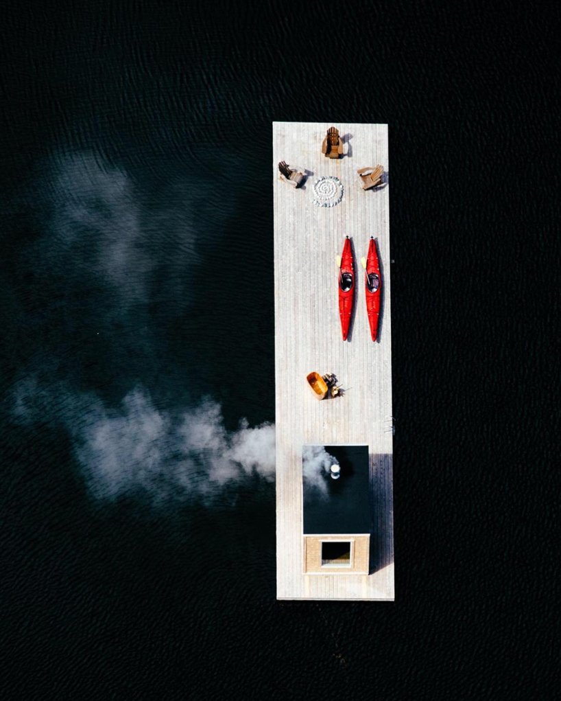 漂浮的雪松桑拿浴室让尼莫湾的客人沉浸在不列颠哥伦比亚省的荒野中