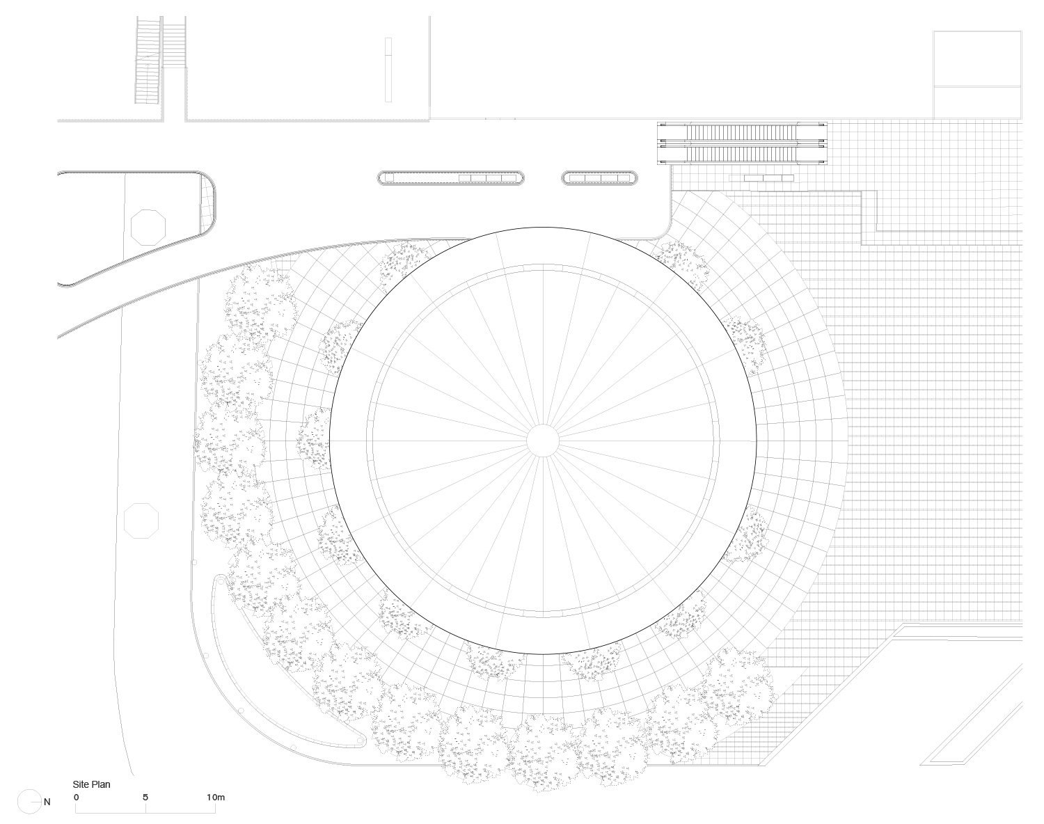 曼谷的“苹果中心世界”坐落在悬臂树冠下